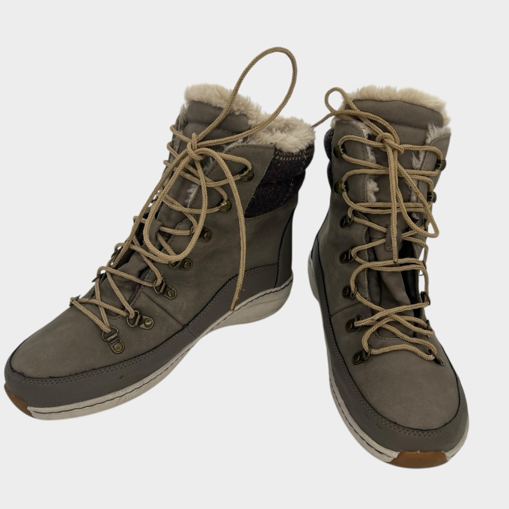 Aetrex Leather Upper Womens Size 8.5 Winter Boots Style BB286 Great Condition! - Picture 5 of 7